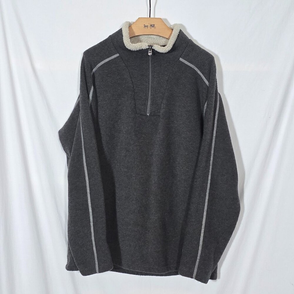 Kuhl Alfpaca Fleece 1/4 Zip Sweater -Gray - Size L*